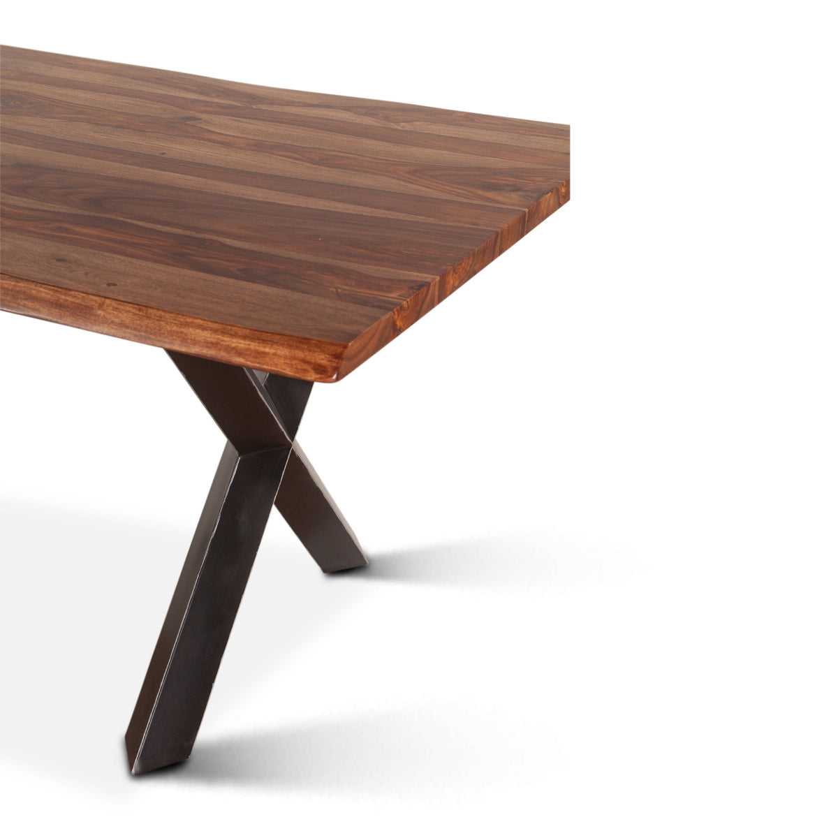 80" Natural Sheesham Dining Table