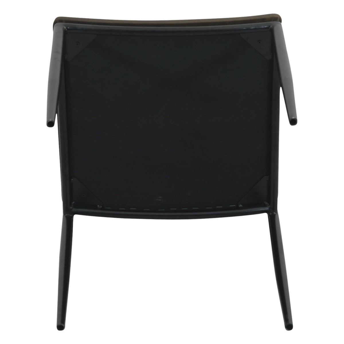 18" Olive Green Leather Dining Chair