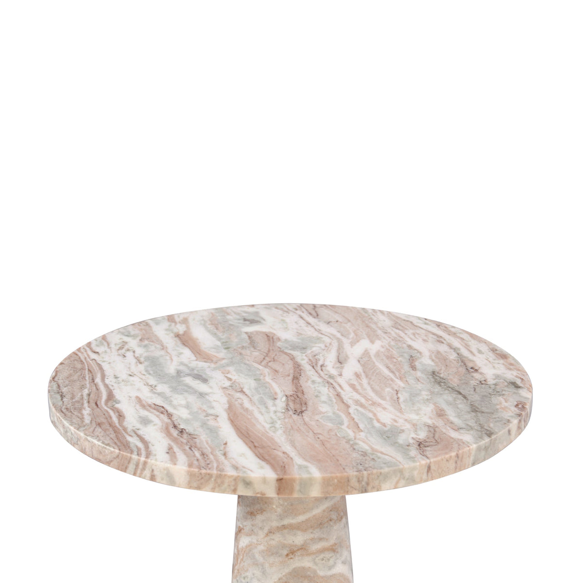 30" Brown Toronto Marble Round Dining Table