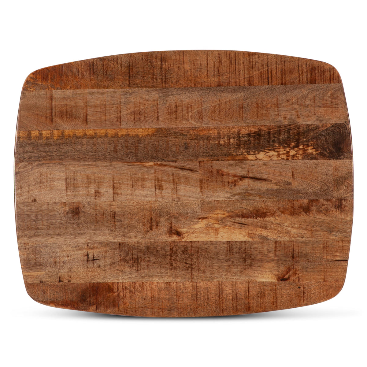 28" Natural Mango Wood Side Table