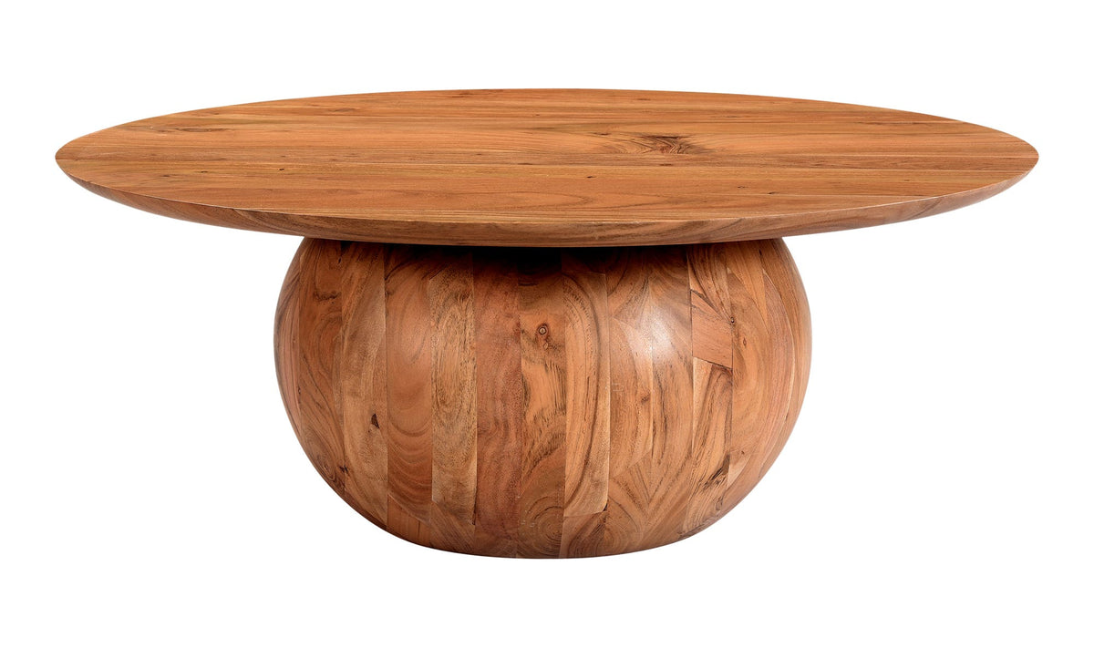 35.5" Natural Acacia Coffee Table