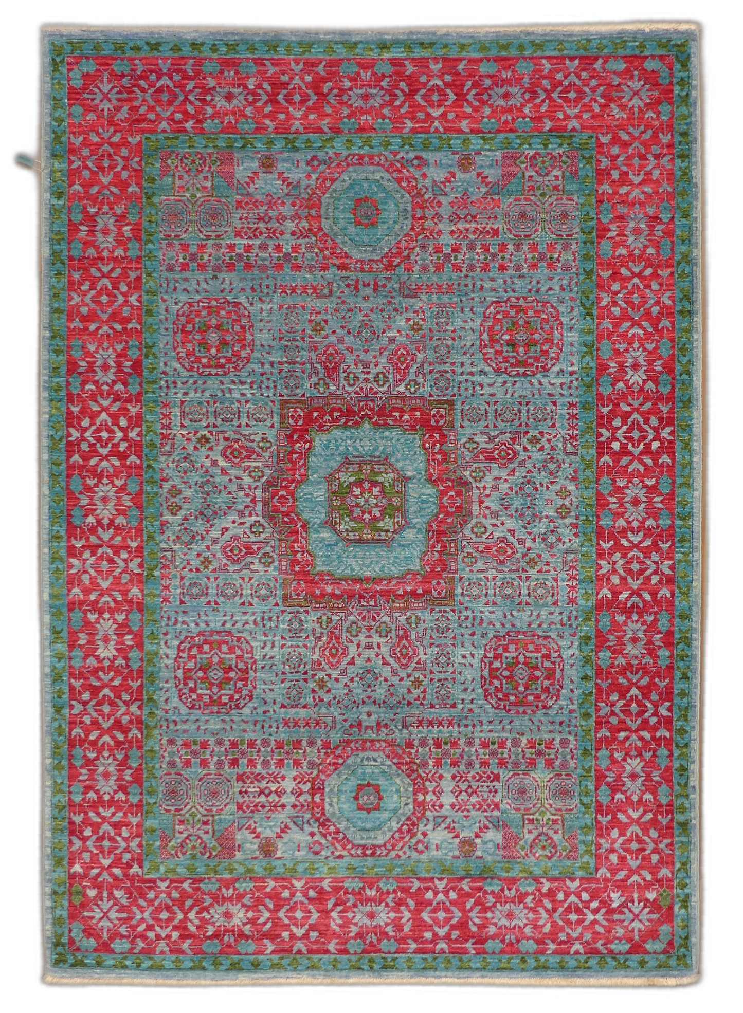 Sultanate Mamluk Wool Rug MP5585 - 4.3 x 6.1