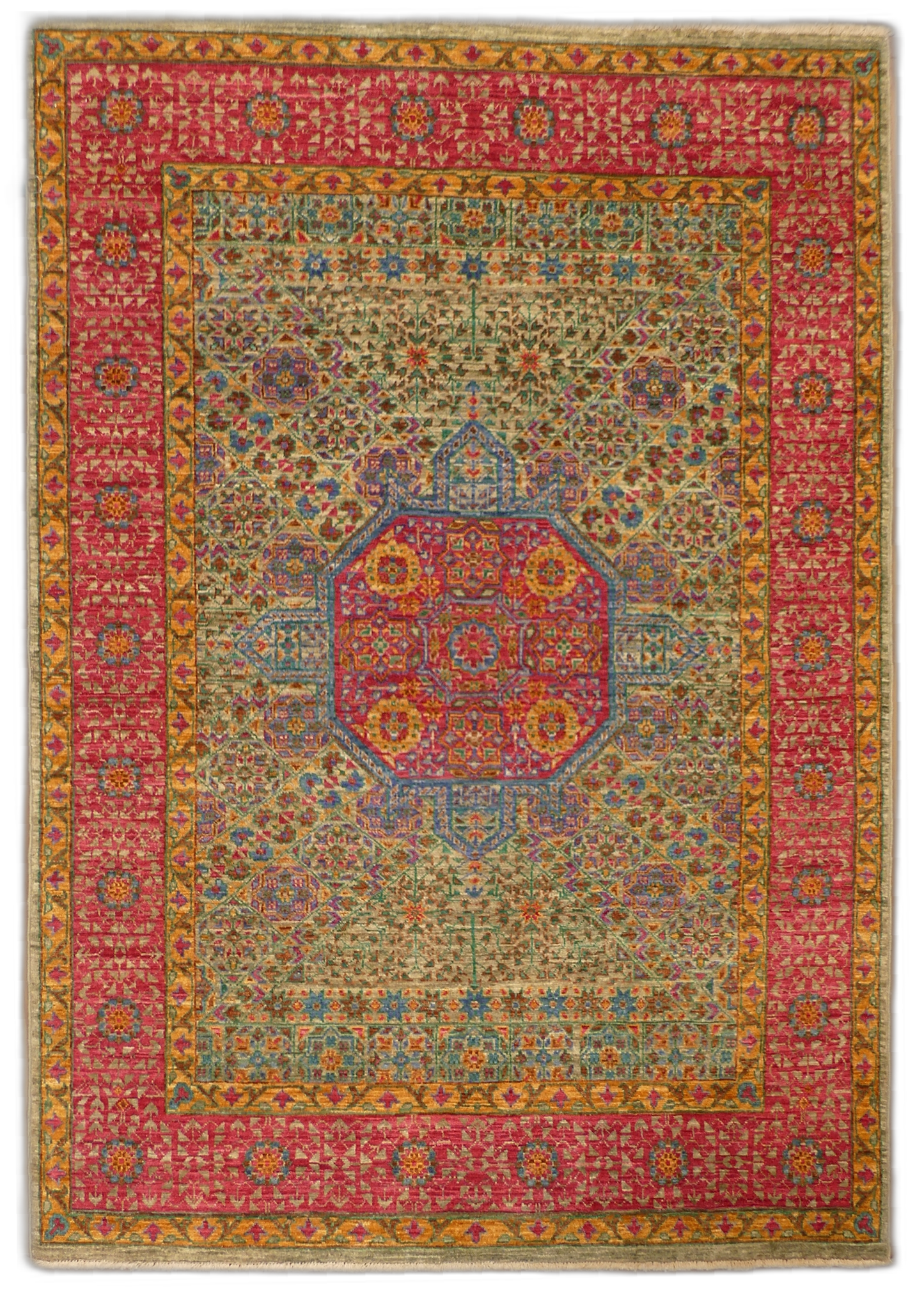 Sultanate Mamluk Wool Rug MP5592 - 4.1 x 5.9