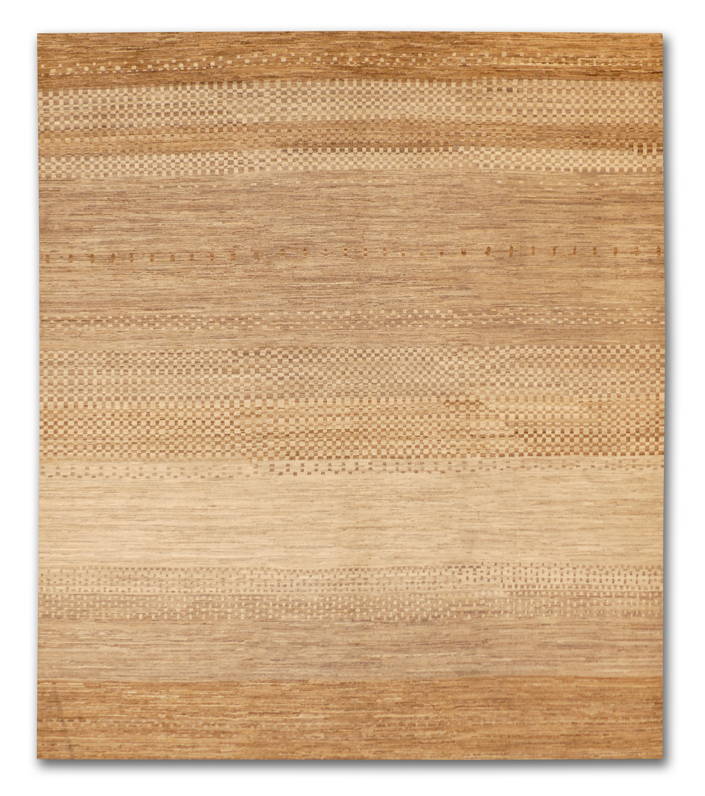 Modern Gabbeh Earth-Tone Wool Rug MP6443 - 8.1 x 9.2