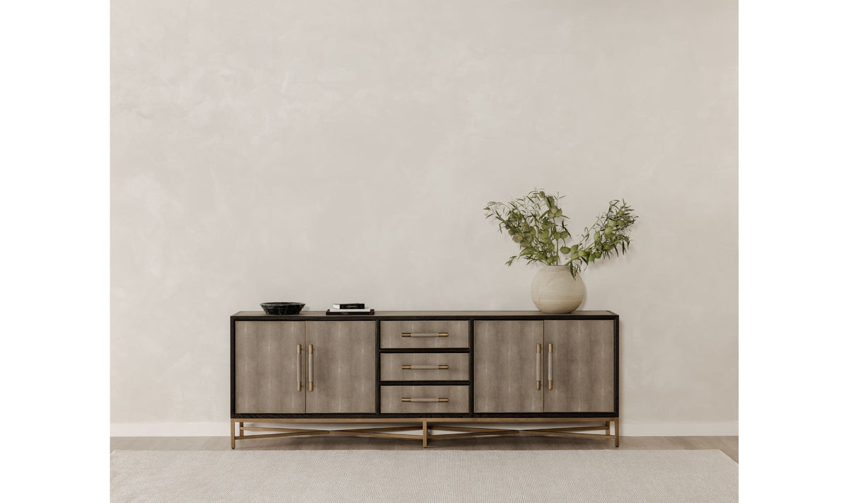 100" Grey Oak Sideboard