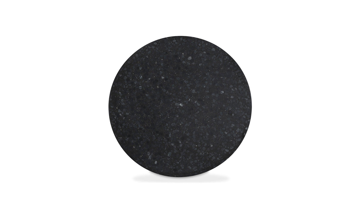 16" Black Concrete Side Table
