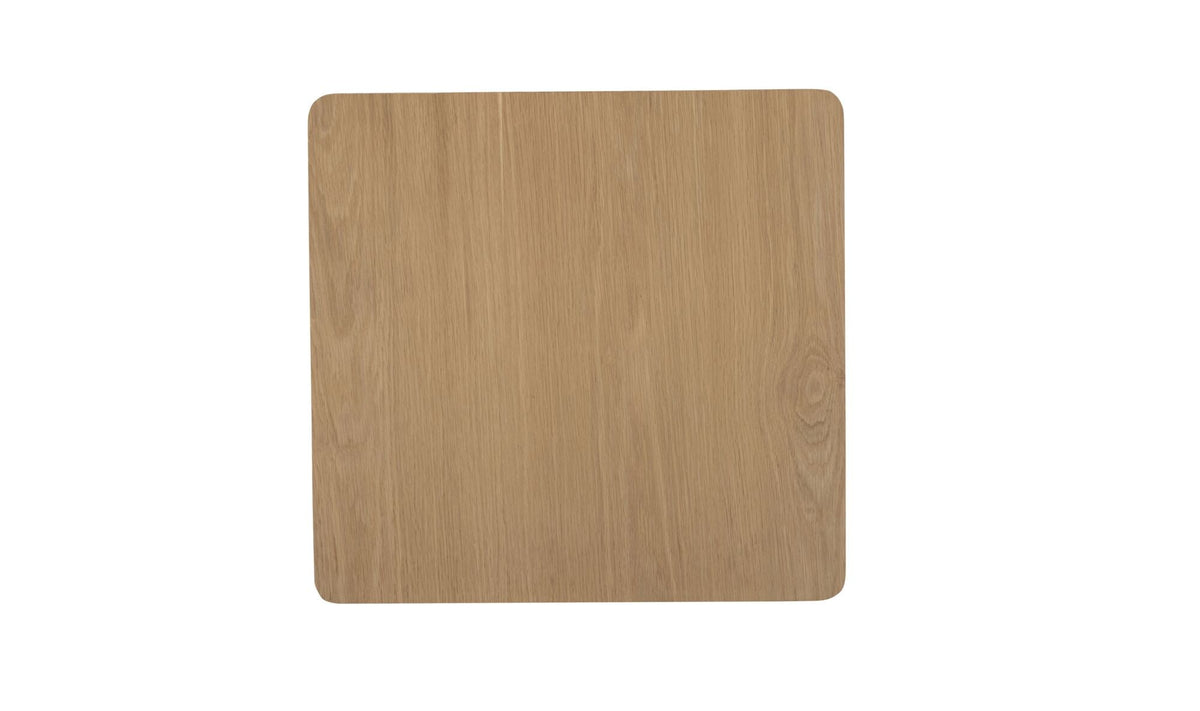 22" Natural Solid Oak Side Table