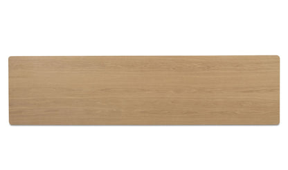 86" Natural Solid Oak Console Table