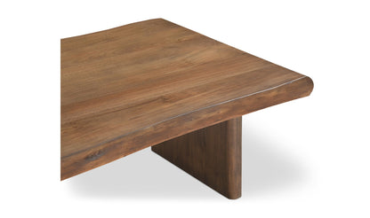 55" Brown Acacia Coffee Table