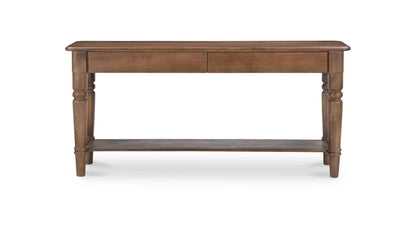65" Brown Acacia Console Table