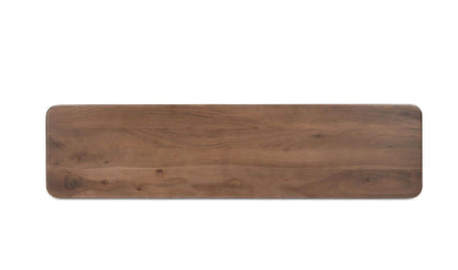 65" Brown Acacia Console Table