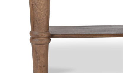 65" Brown Acacia Console Table