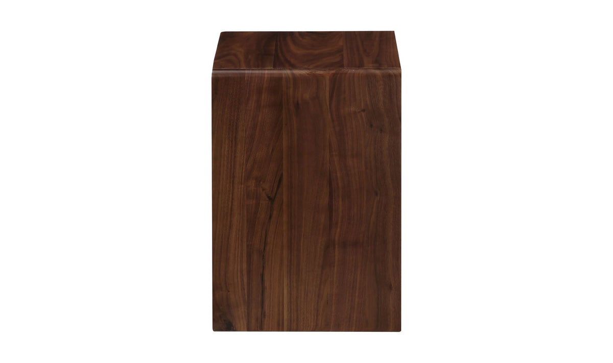 12.5" Brown Walnut Side Table