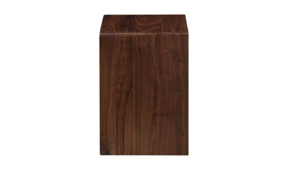 12.5" Brown Walnut Side Table