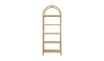 30" Natural Solid Oak Bookcase