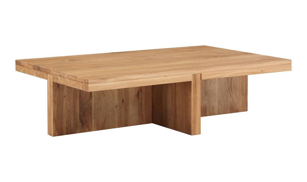 50" Natural Solid Oak Coffee Table