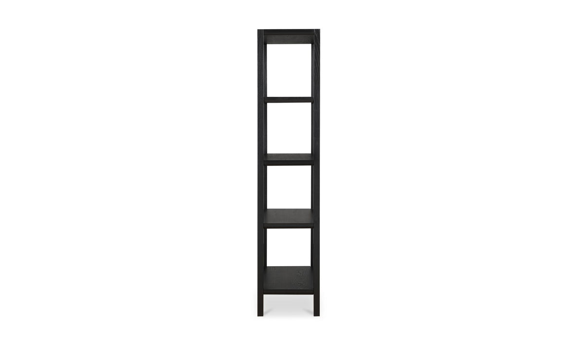 35" Black Bookcase
