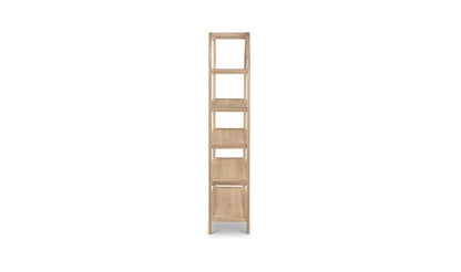 60" Natural Solid Oak Large Bookcase