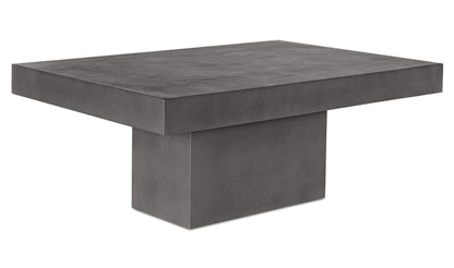 47" Grey Concrete Coffee Table