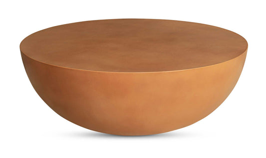 47" Terracotta Concrete Coffee Table