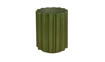 15" Green Concrete Side Table