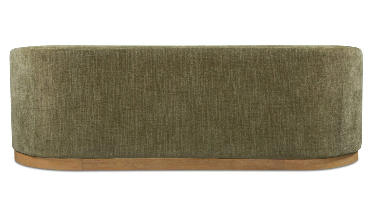 90" Olive Upholstered Sofa