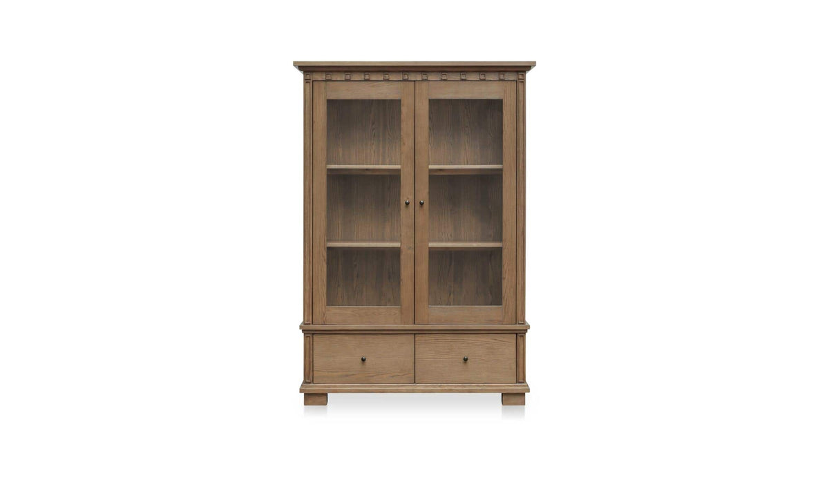 52" Brown Iron Tall Cabinet