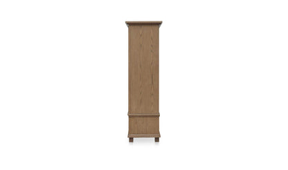 52" Brown Iron Tall Cabinet