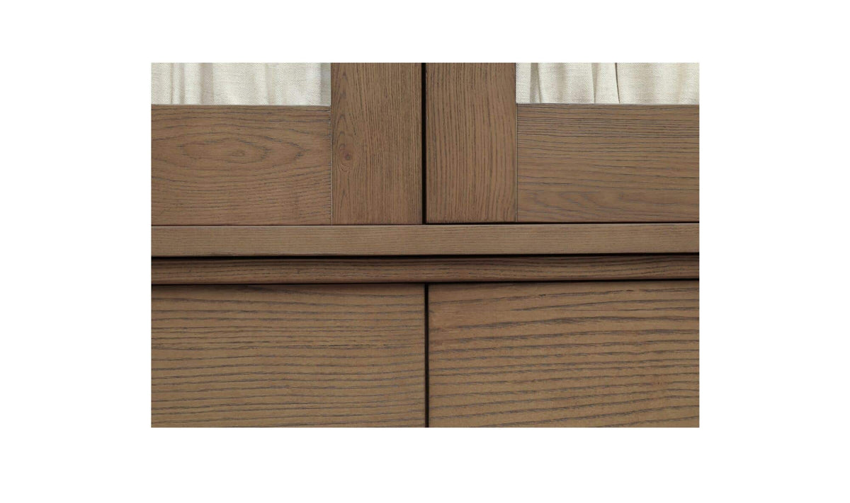 52" Brown Iron Tall Cabinet