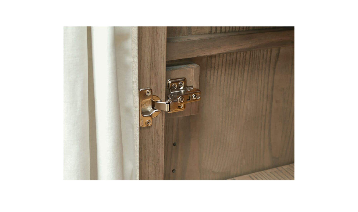 52" Brown Iron Tall Cabinet