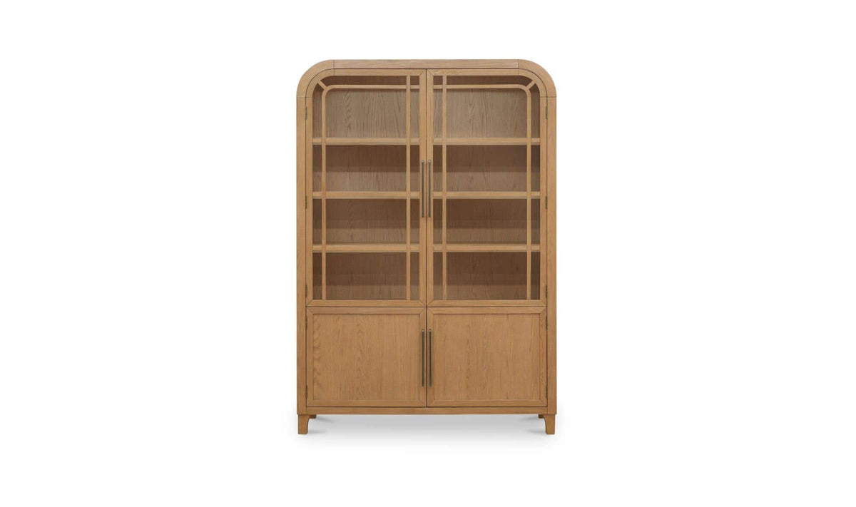 55" Natural Solid Oak Cabinet