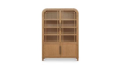 55" Natural Solid Oak Cabinet