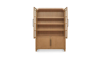 55" Natural Solid Oak Cabinet