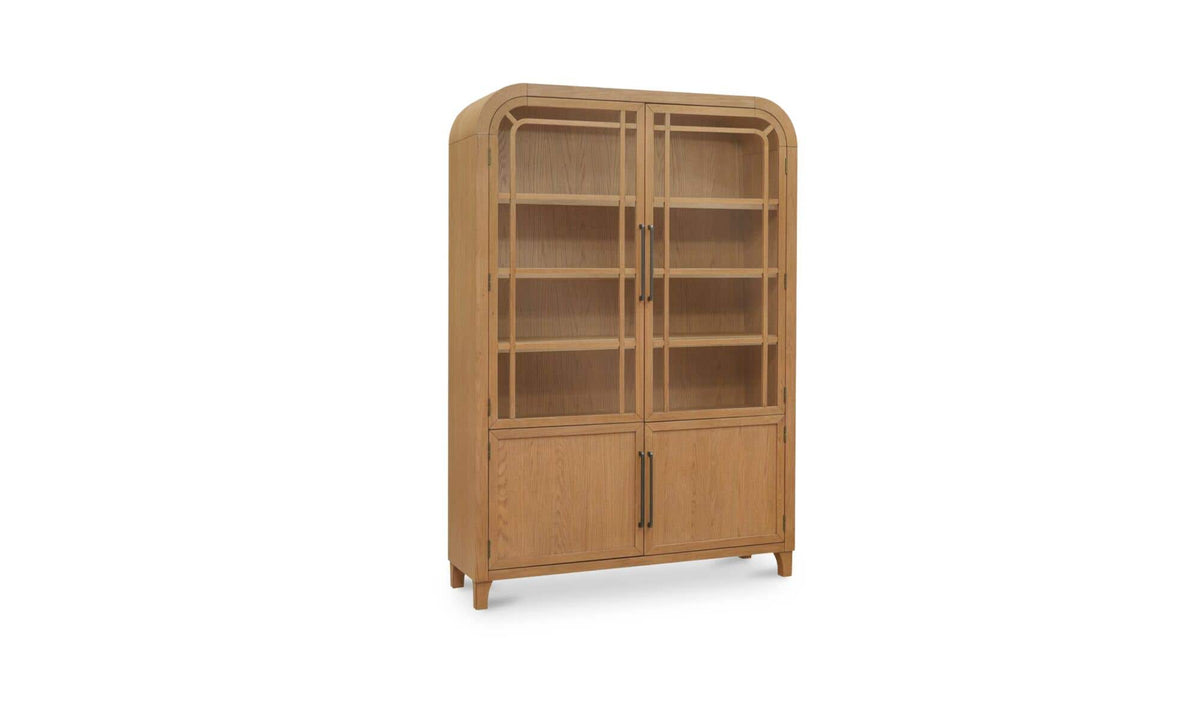 55" Natural Solid Oak Cabinet