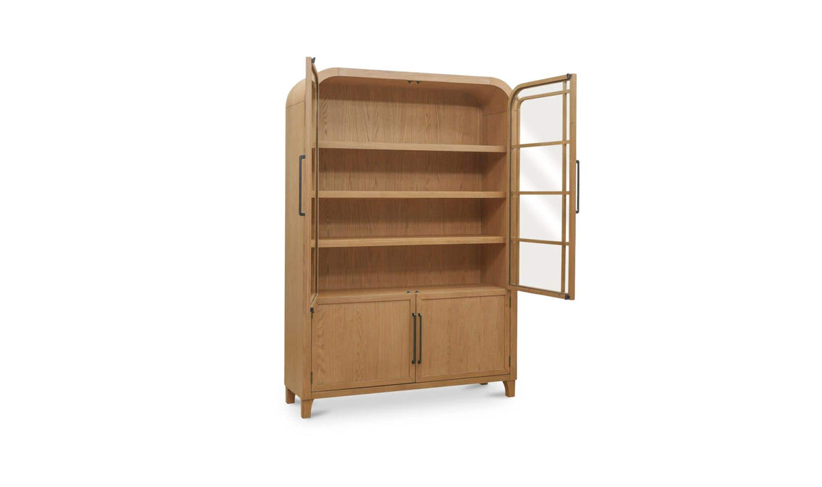 55" Natural Solid Oak Cabinet