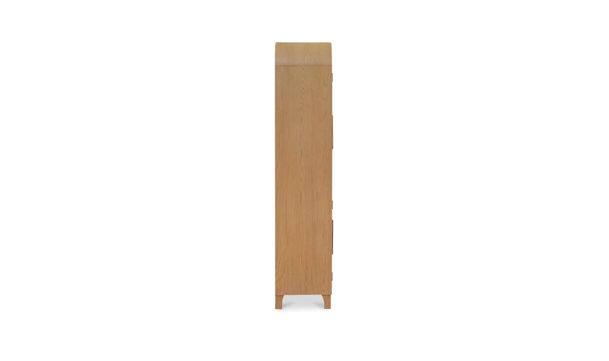 55" Natural Solid Oak Cabinet
