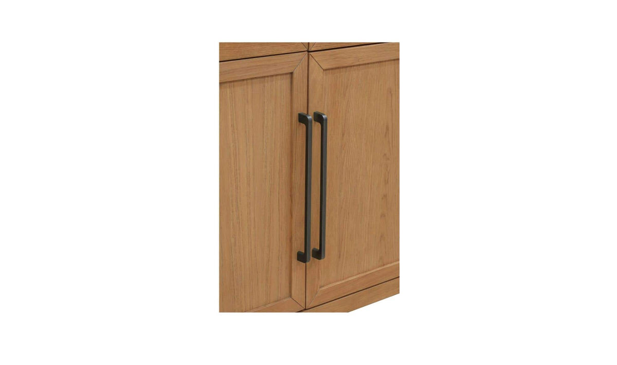 55" Natural Solid Oak Cabinet