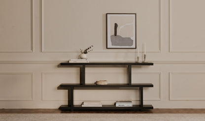 63" Black Small Shelving Unit