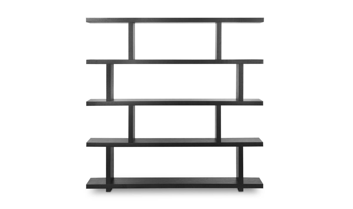 63" Black Large Shelving Unit