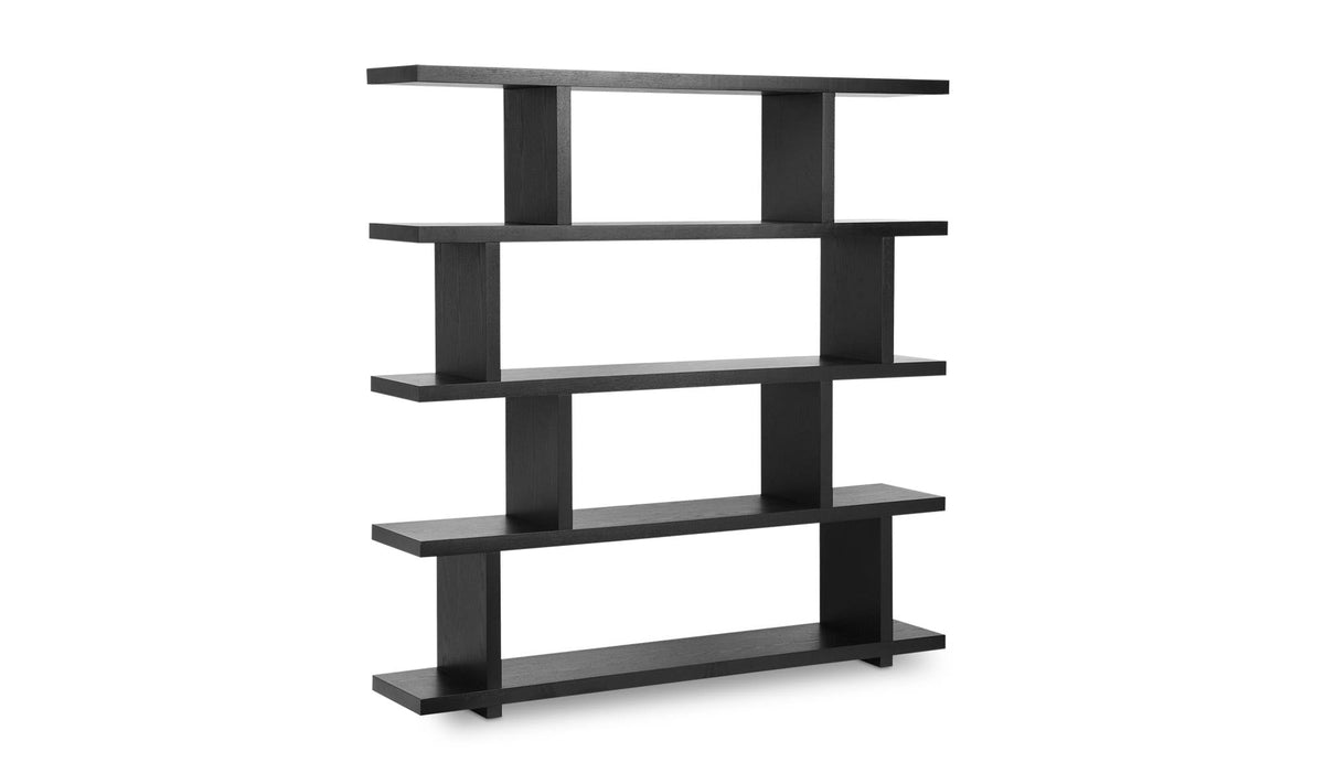 63" Black Large Shelving Unit