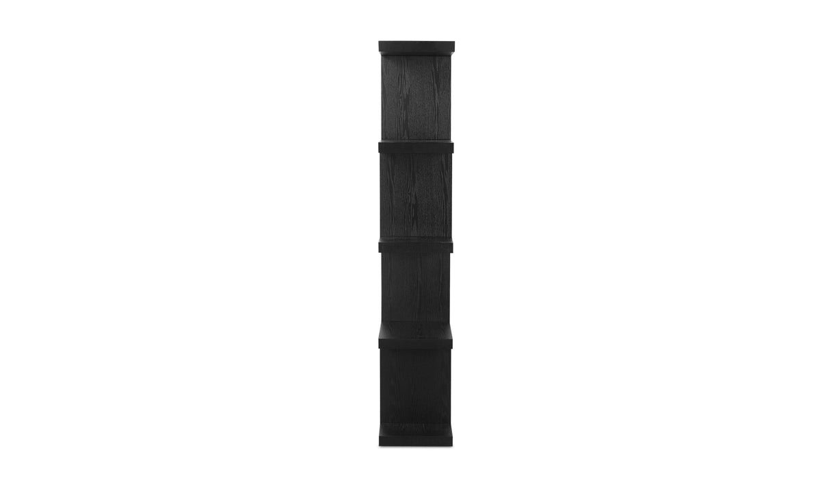 63" Black Large Shelving Unit