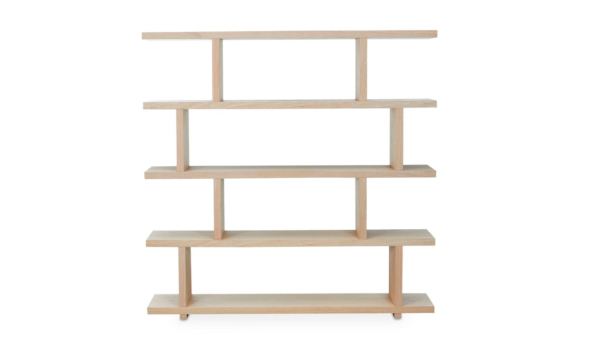 63" Oak Large Shelving Unit