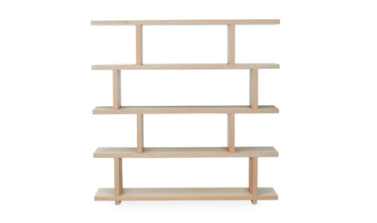 63" Oak Large Shelving Unit
