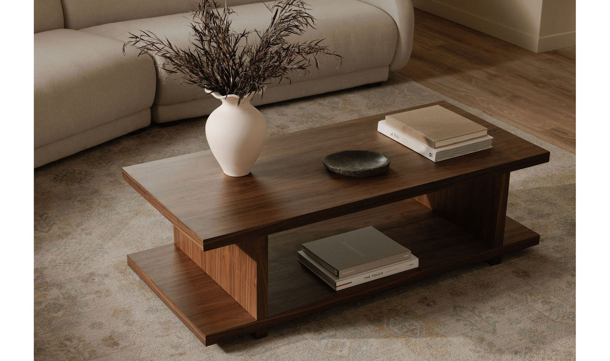 54" Walnut Coffee Table