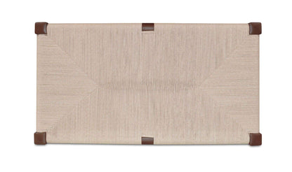 56" Dark Brown Teak Coffee Table