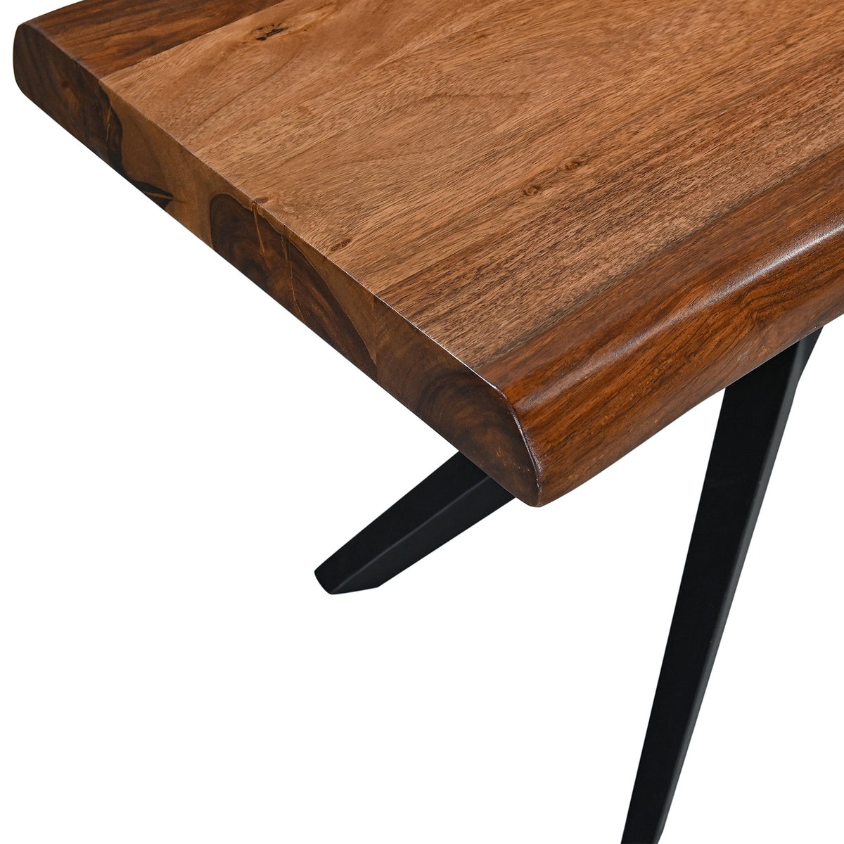 90" Natural Sheesham Wood Dining Bench