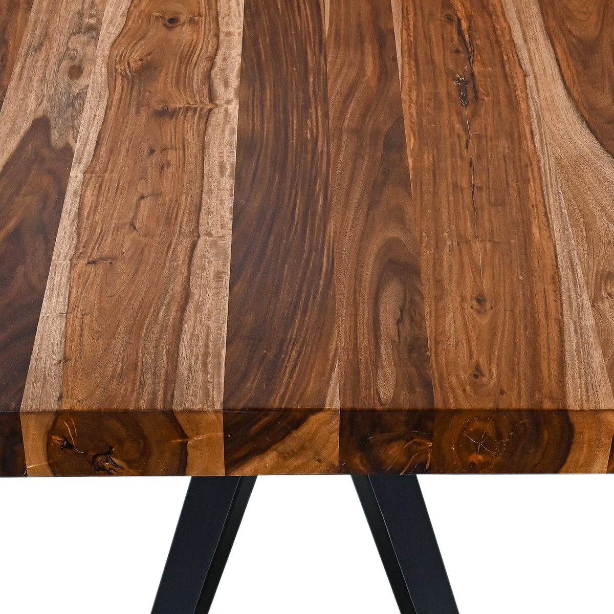 80" Natural Sheesham Dining Table