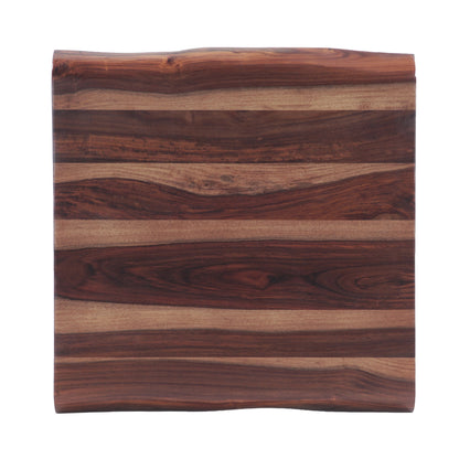 24" Natural Sheesham Side Table