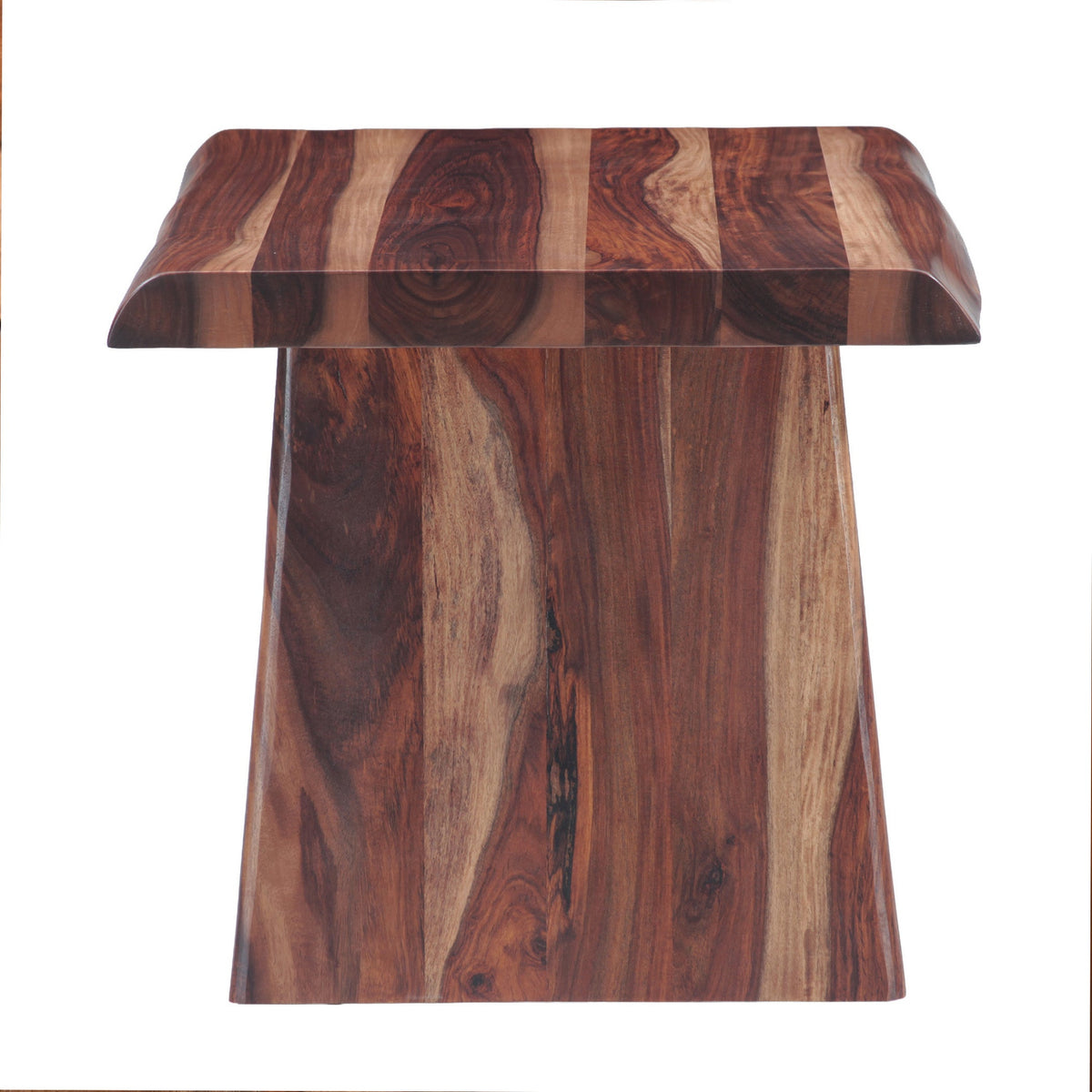 24" Natural Sheesham Side Table