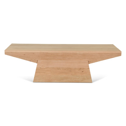 58" Natural Oak Wood Coffee Table